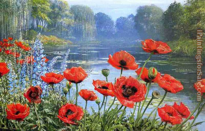 Peter Ellenshaw Monet's Pond Early Morning